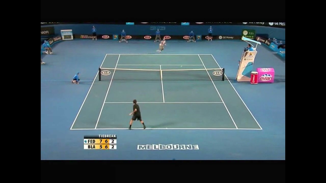 Unstoppable Federer Absorbs Blake&rsquo;s Power: 2008 Australian Open Tie break Highlights