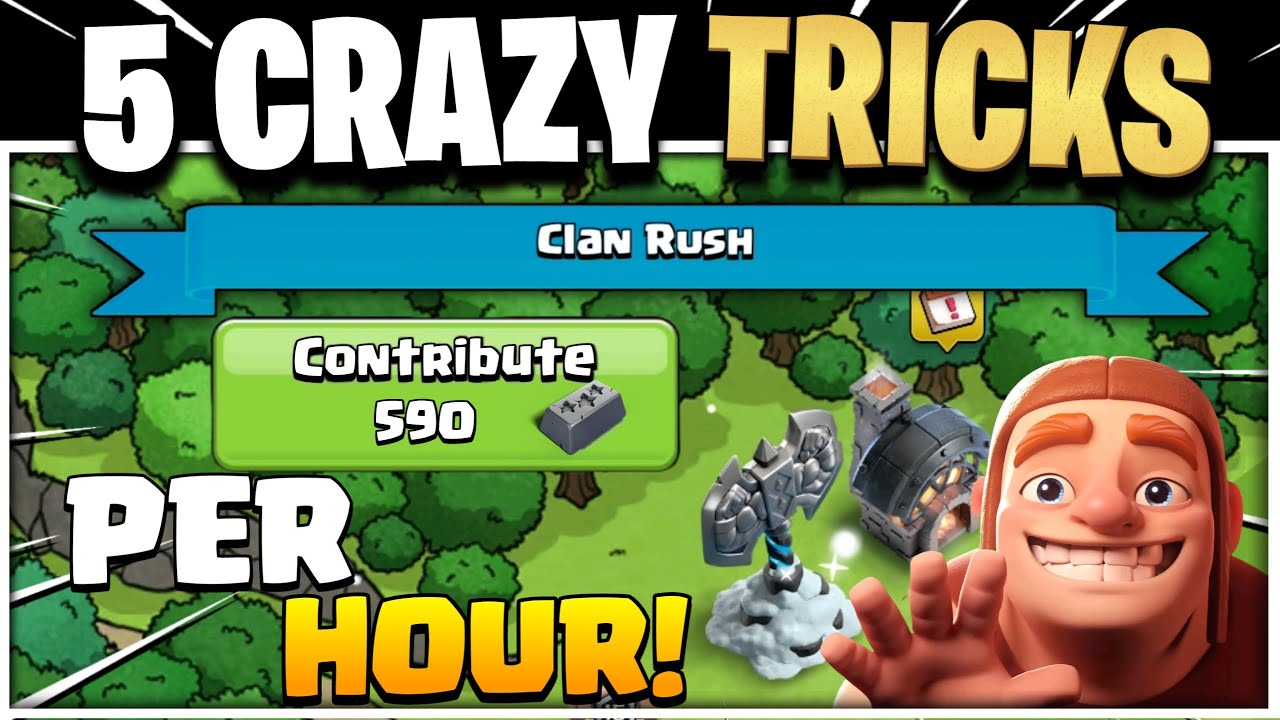 How to Finish Clan Rush FAST! 5 EASIEST Ways to Complete Clan Rush Event (Clash of Clans)