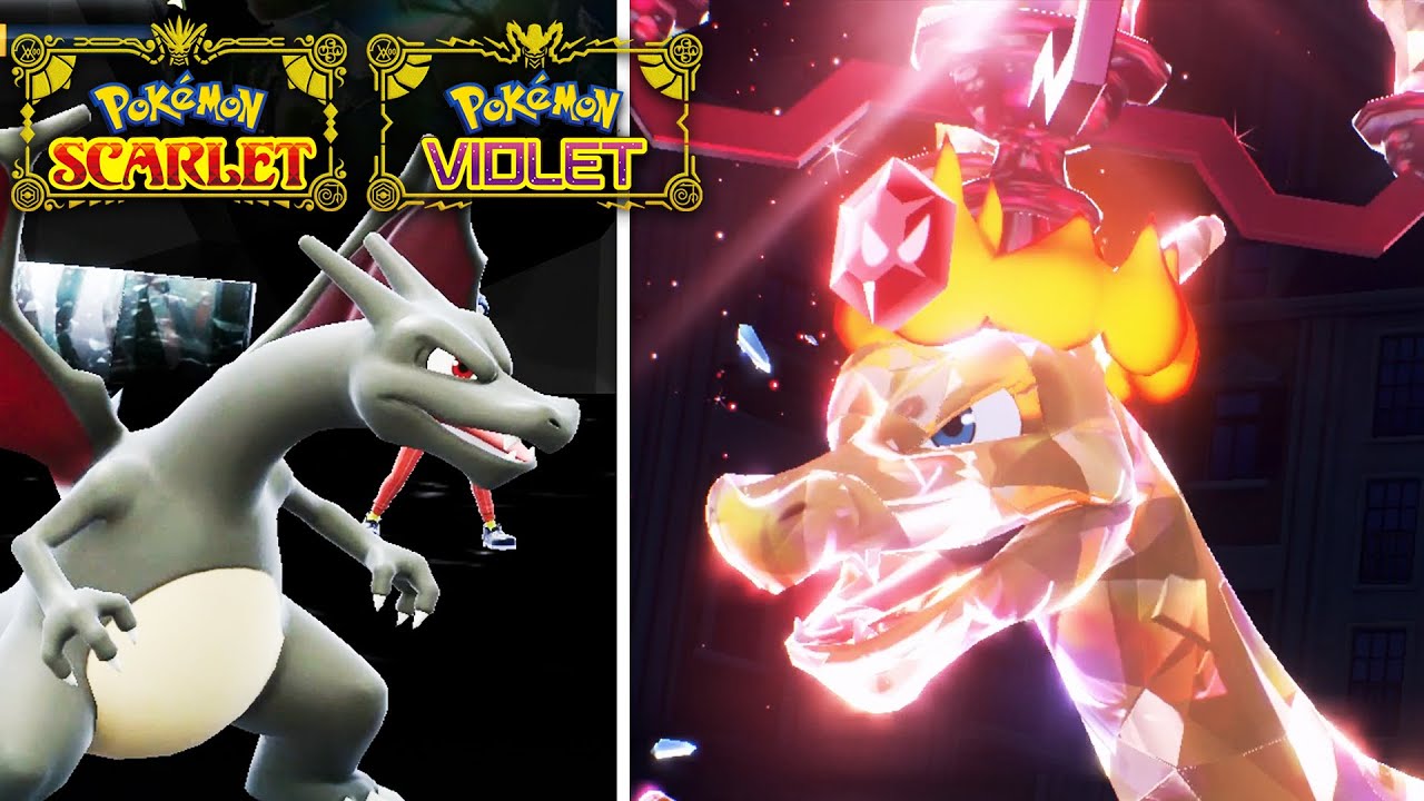 Pokemon Scarlet & Violet - Charizard Terastallize Form & Shiny Form