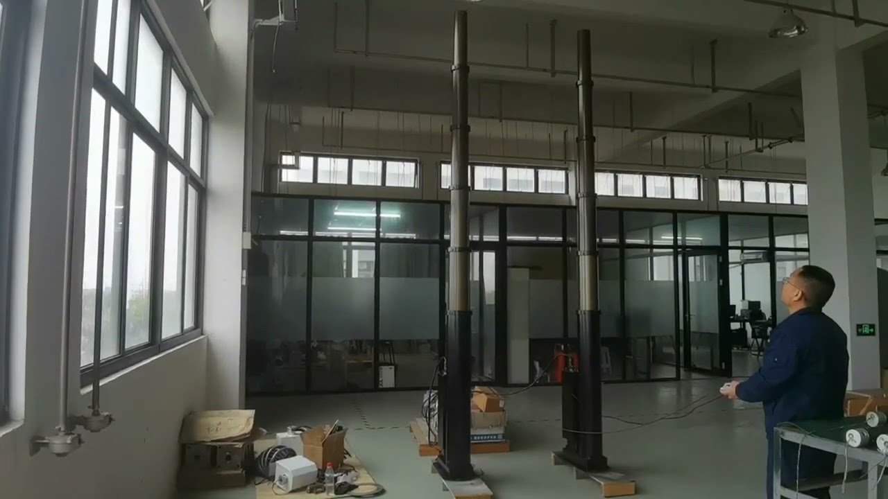 factory build DC powered telescopic mast