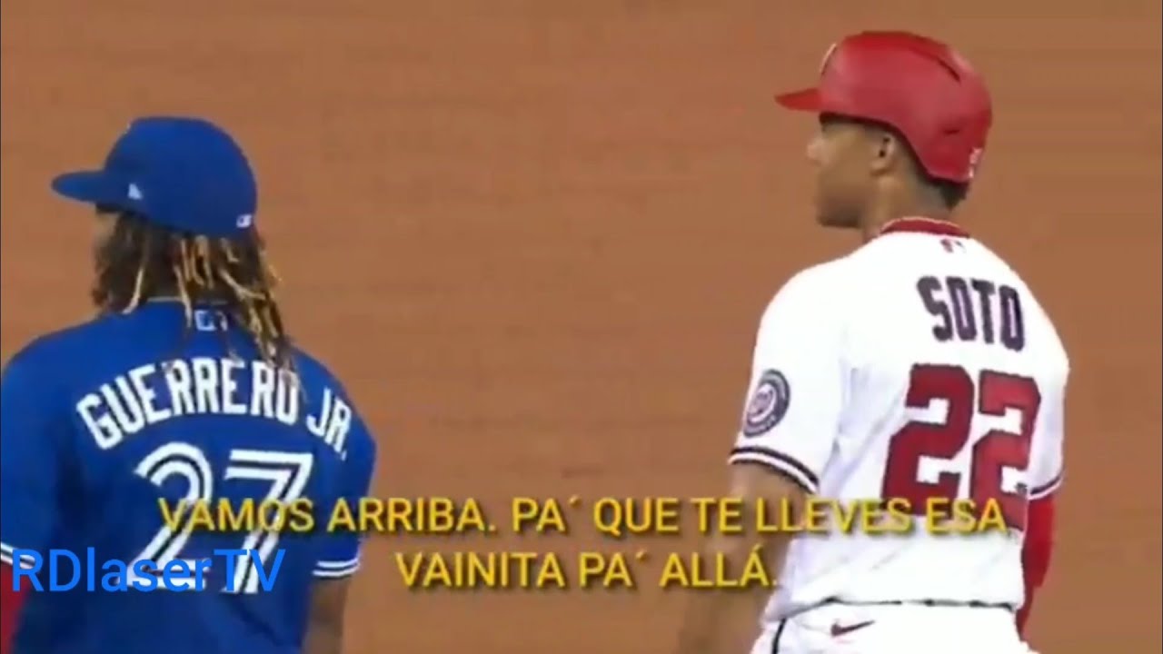 Vladimir Guerrero jr y Juan Soto CON El MICRÓFONO DURANTE EL JUEGO-Audio original!