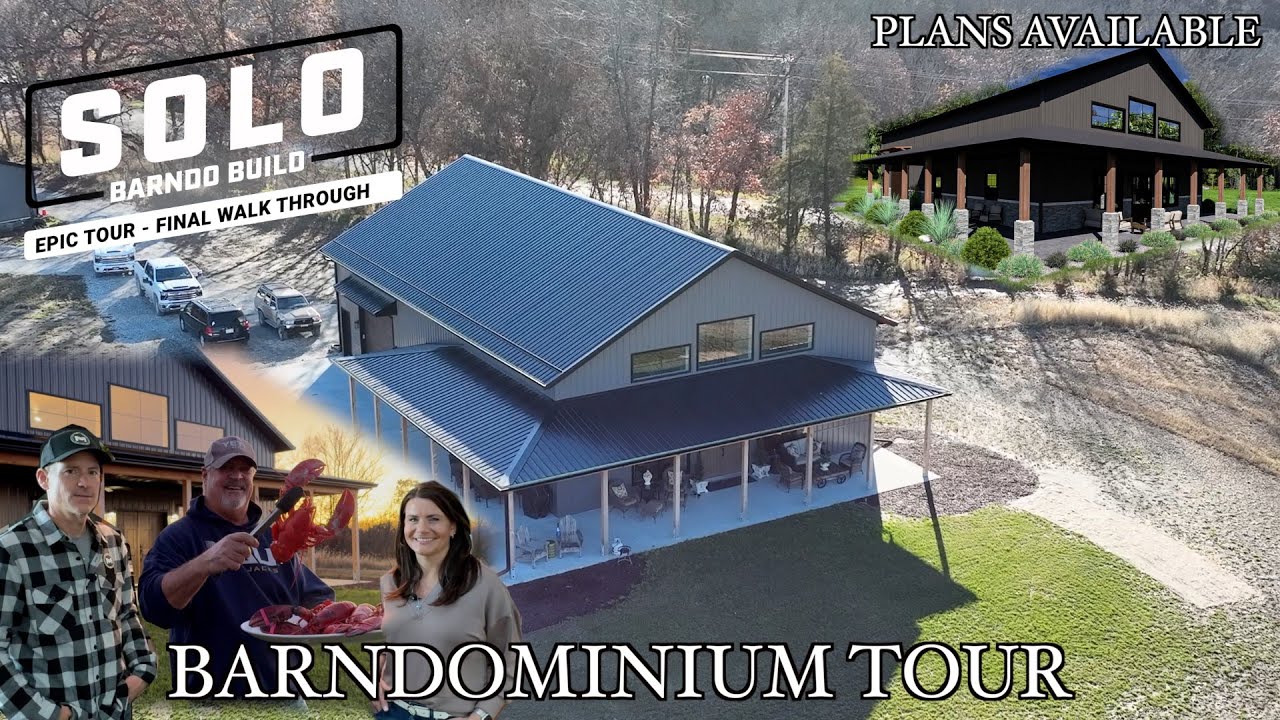 Epic Barndominium Tour: Inside the Stunning Solo Barndo Build - Final Walkthrough!