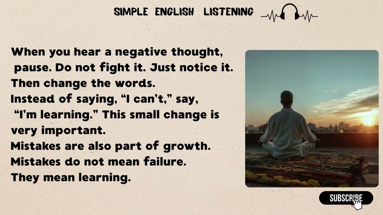 Simple English Listening Story | Small Steps That Can Change Your Life