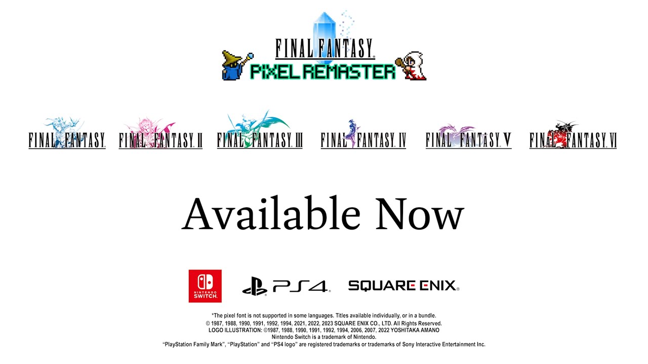 FINAL FANTASY Pixel Remaster | PlayStation&reg;4 and Nintendo Switch&trade; Launch Trailer