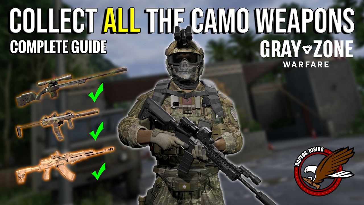 Complete Weapon Camo Walkthrough - Unlock them all in #grayzonewarfare