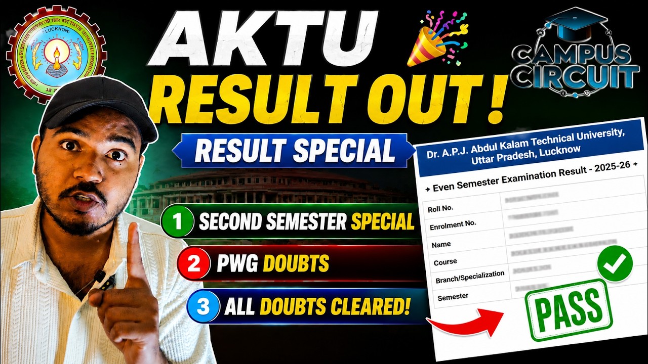 AKTU Result Out 2026 | 2nd Semester Result  | PWG in AKTU Result 2026 | AKTU Result Update