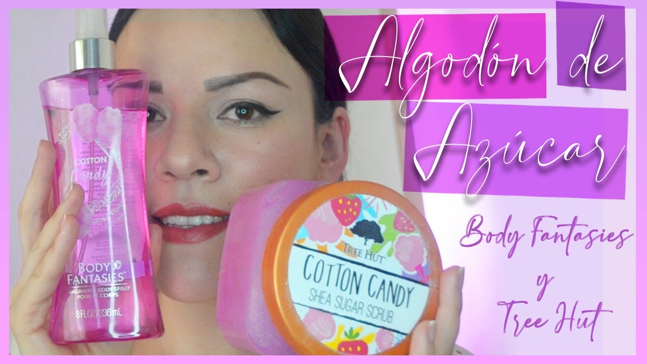 BODY MIST aroma a ALGODÓN DE AZÚCAR / COTTON CANDY Body Fantasies / Cotton Candy Tree Hut Scrub