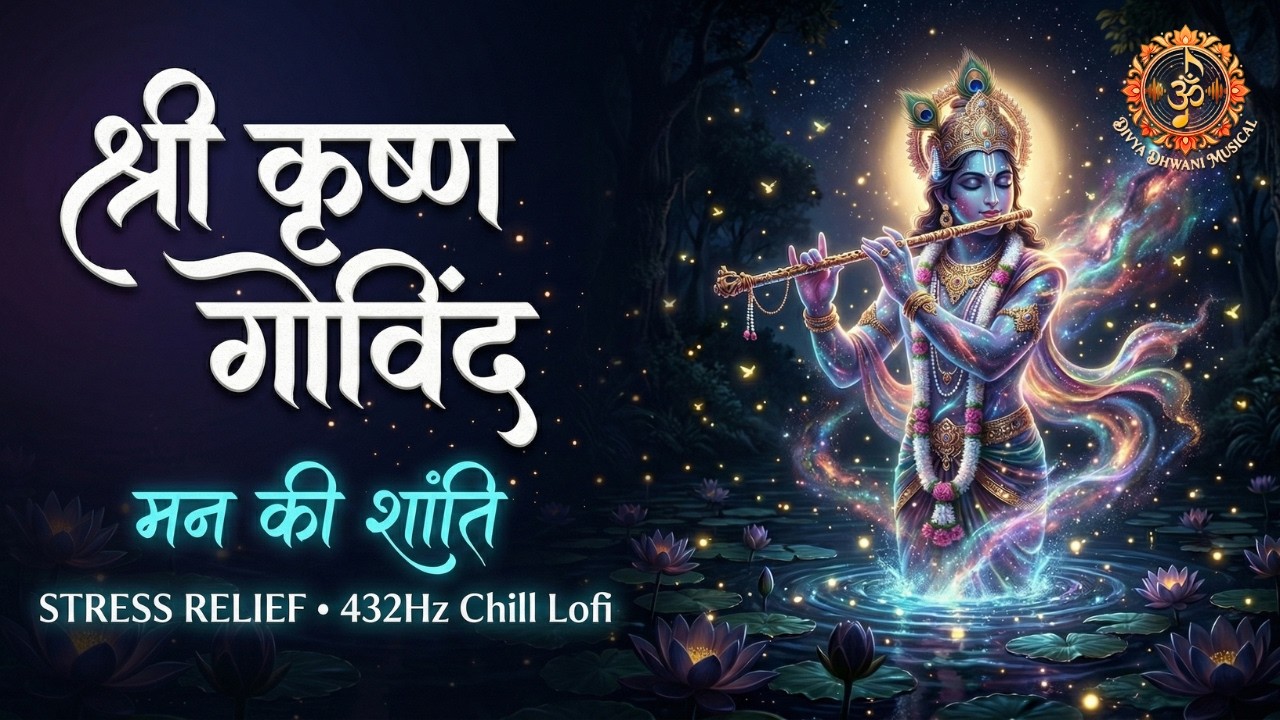मन की अपार शांति ✨ श्री कृष्ण गोविंद हरे मुरारी | Shri Krishna Govind Hare Murari Lofi