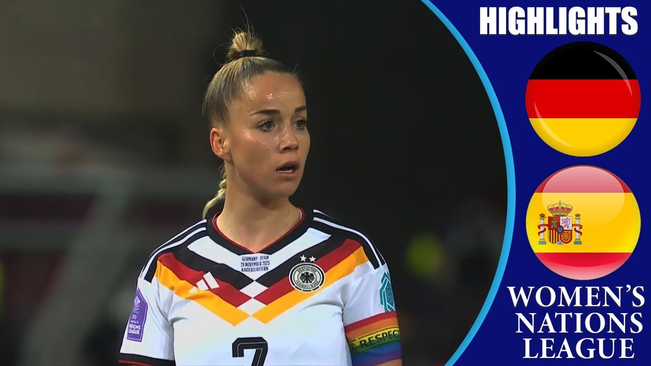 Germany vs Spain || HIGHLIGHTS || UEFA Women's Nations League 2025 Final
