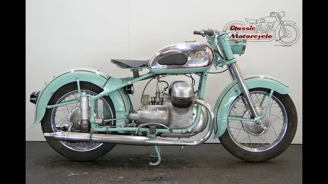 Victoria Bergmeister 1954 347cc 2 cyl ohv - starting up