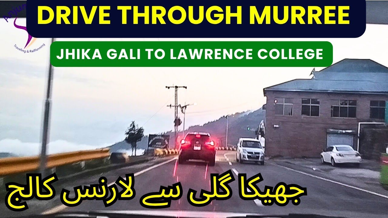 Drive Through Lawrence College Road Murree | Murree Today | Anjum Jamil vlogs | مری سے واپسی 