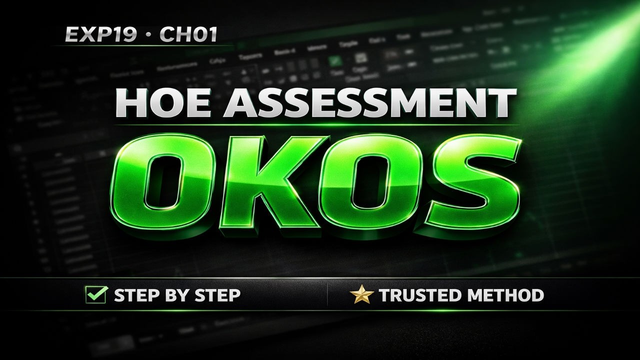 Exp19_Excel_Ch01_HOEAssessment_OKOS | Guaranteed clarity & confidence in Excel | Error-Free