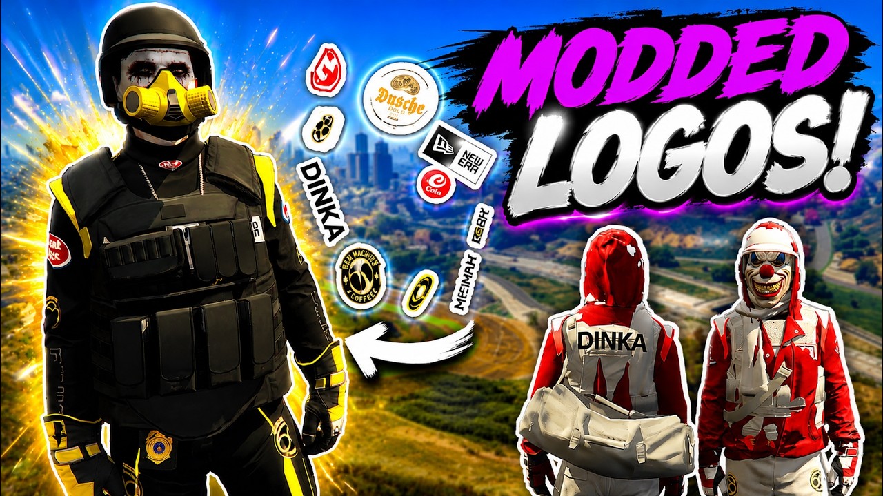 *UPDATED* How To Get All Rare Modded Glitch Logo's In GTA 5 Online 1.72  (GTA 5 Clothing Glitches)