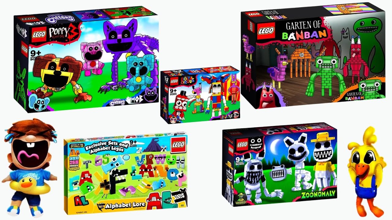Construyo GARTEN OF BANBAN, Poppy Playtime, ALPHABET LORE, y MÁS EN LEGO!