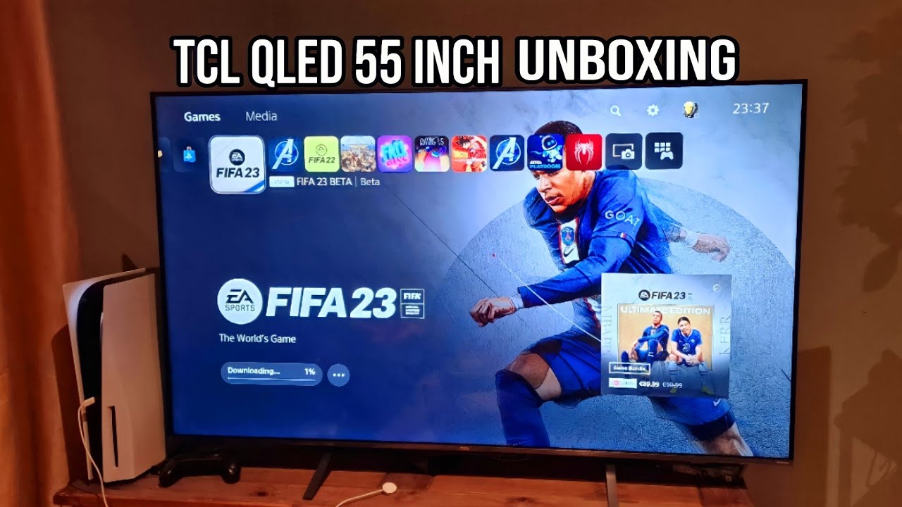 TCL Qled 55 inch Unboxing