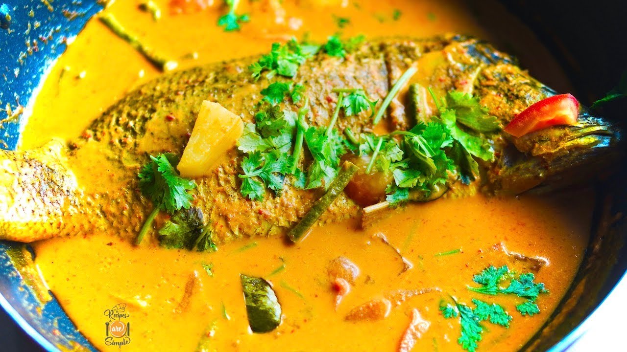 Nyonya Fish in Coconut Curry | Whole Sea bass