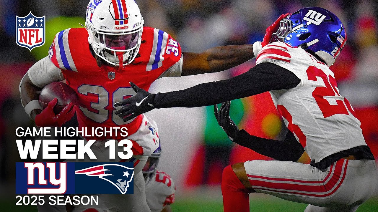 New York Giants vs New England Patriots Game Highlights | 2025 NFL Season Week 13