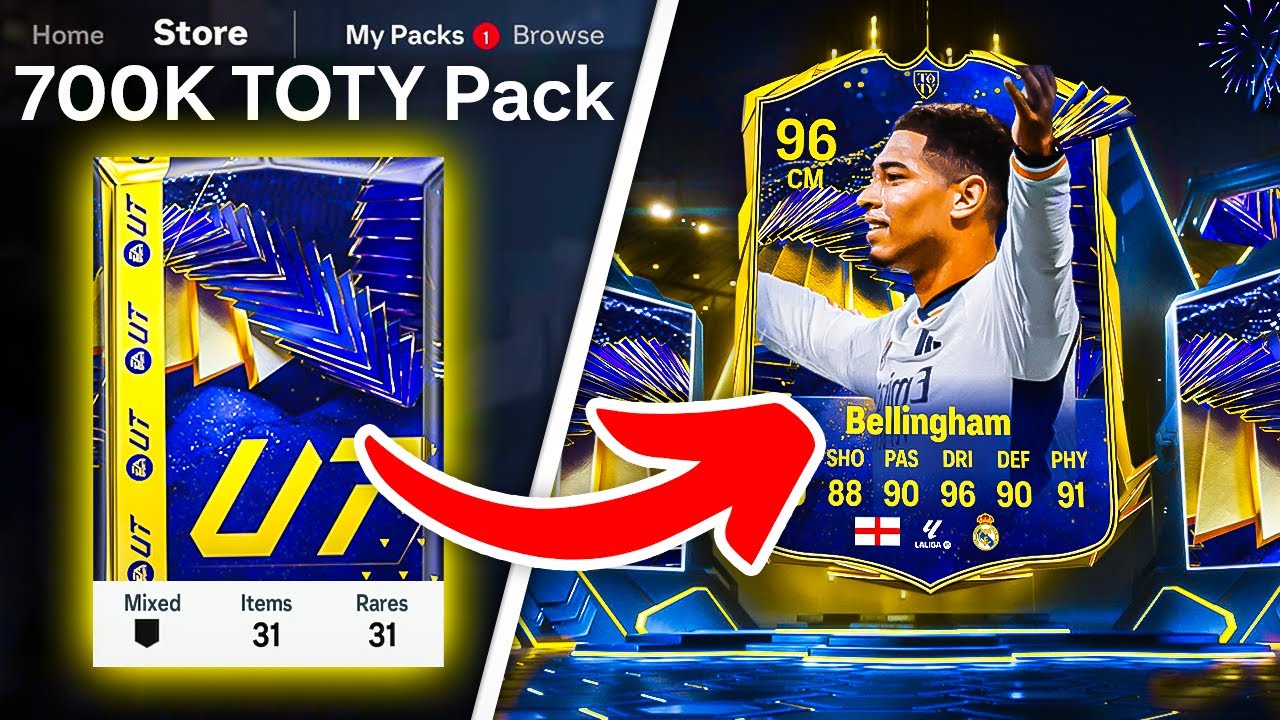 6 TOTY/TOTY ICONS PACKED! 🤯 700K EPIC TOTY PACKS - FC 24 Ultimate Team