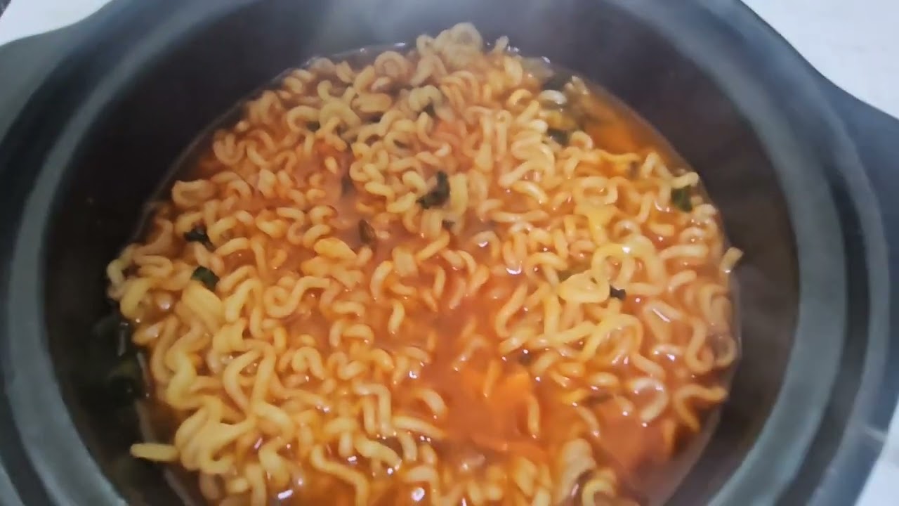 제주 문딱라면 먹방
