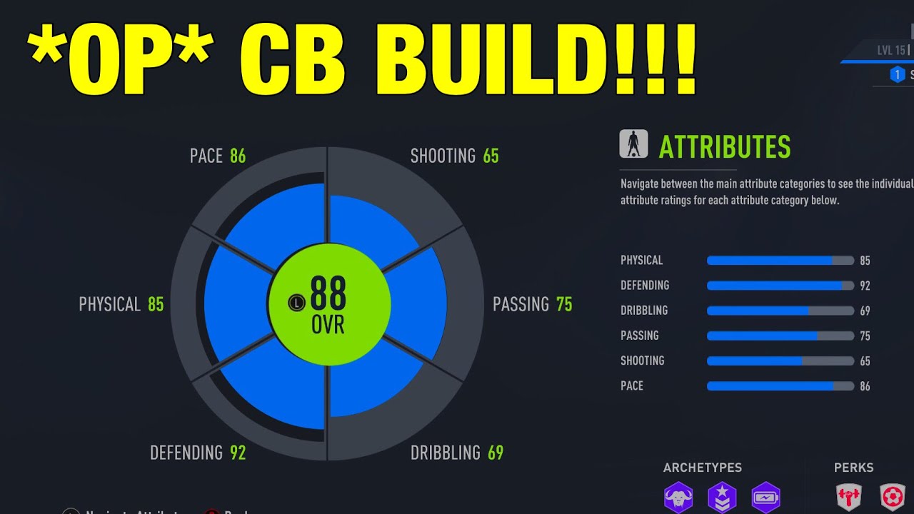 FIFA 22| MOST *OP* CB BUILD ON THE GAME| MUST TRY *ASAP*