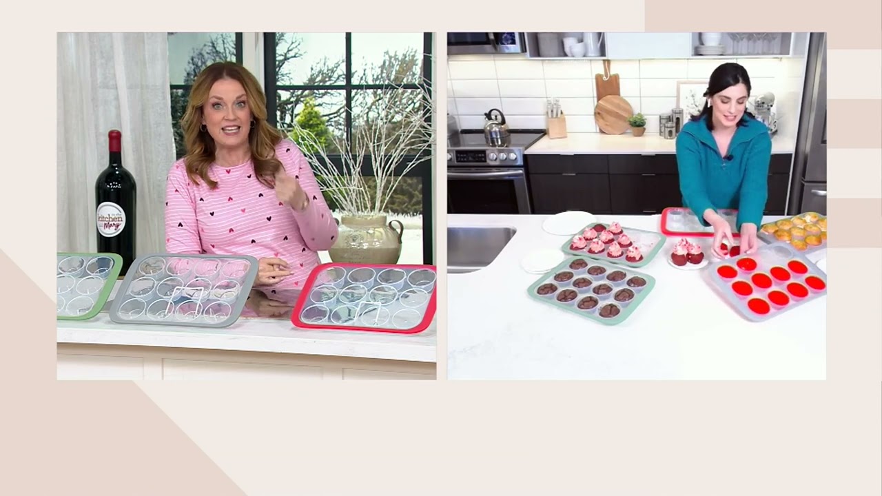 Henning Lee Look & Cook Silicone 12-Cup Muffin Pan on QVC