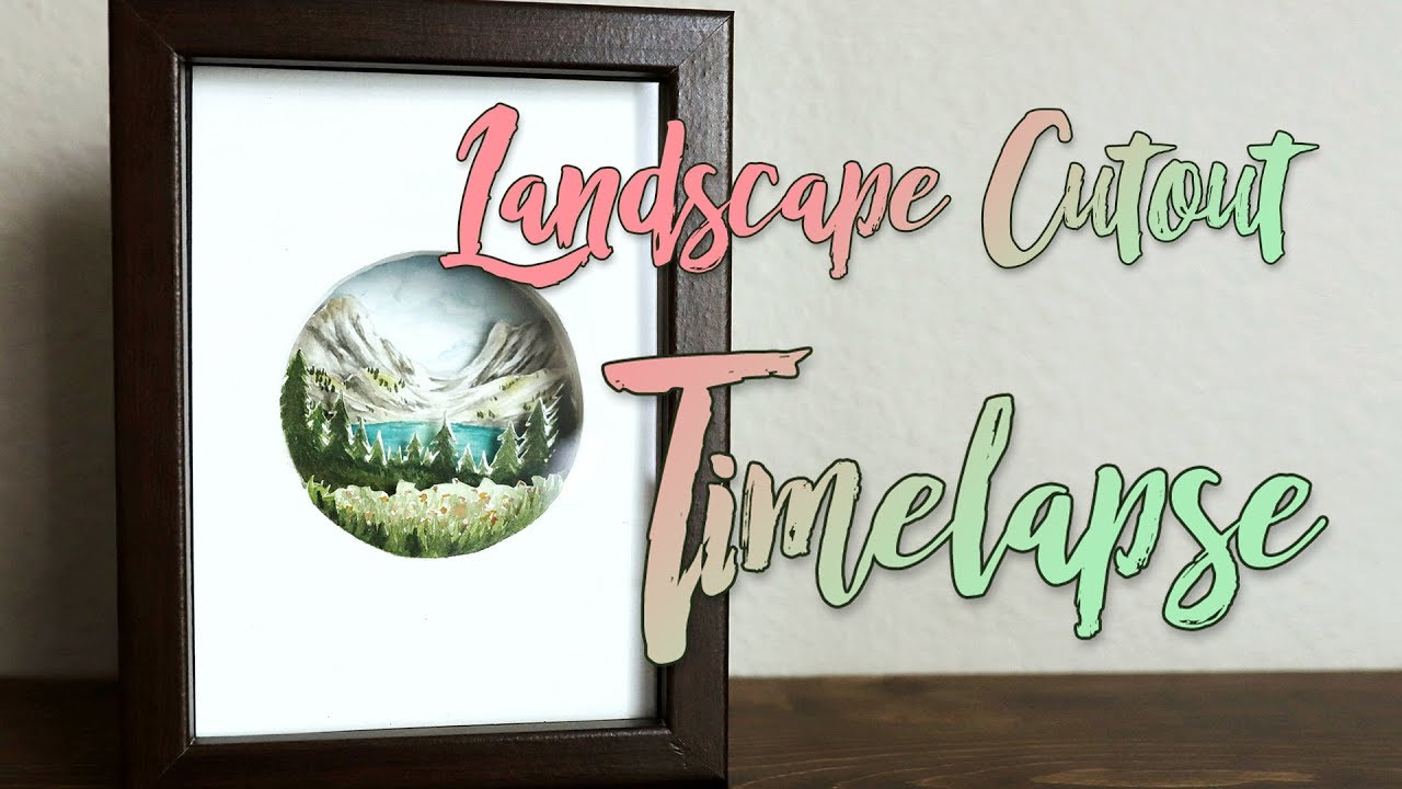 3D Landscape Cutout Time Lapse