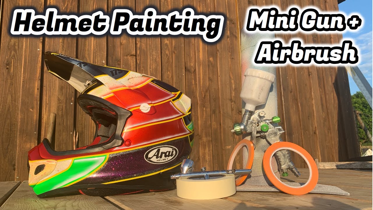 Custom MX Helmet Painting//Arai MX-V Japan Style//TJH Designs