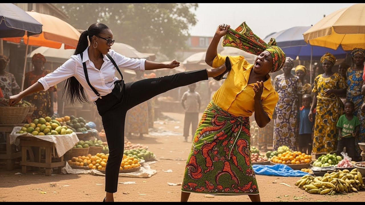 She Kicked a Poor Woman in the Market… But Her Shocking Secret Left Everyone Speechless! 