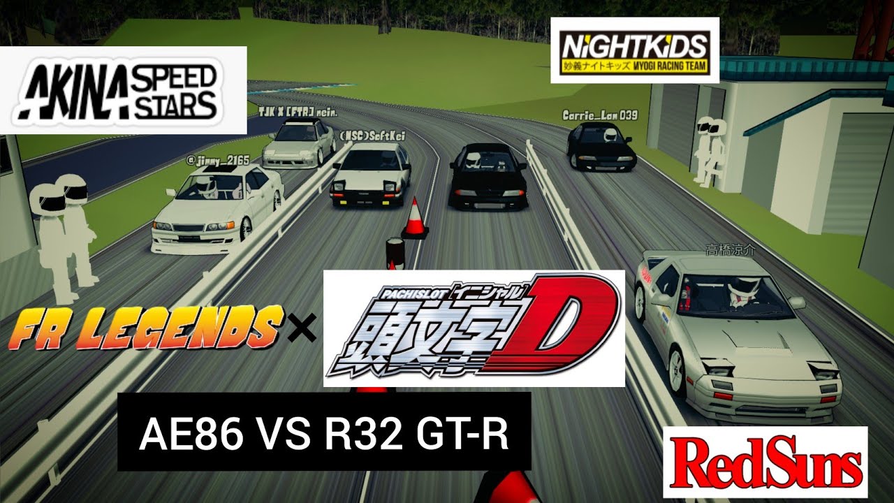 Initial D Live Action Movie: AE86 VS R32 (FR Legends Remake)