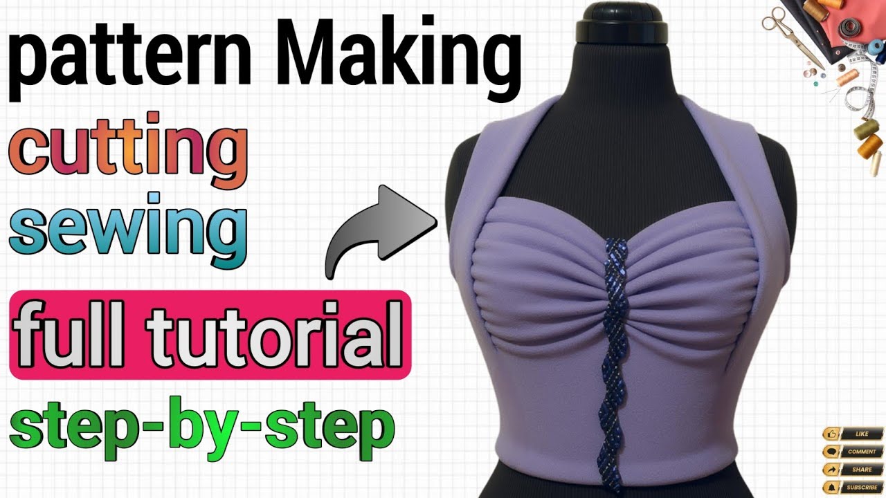 Complete Pattern Making, Draping, Cutting & Sewing Tutorial | Step-by-Step Fashion Design