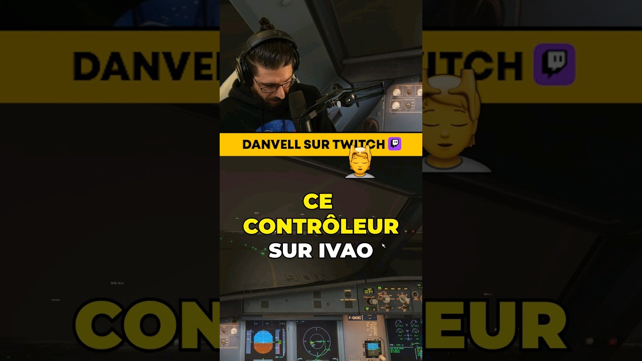 Une p&eacute;pite ce contr&ocirc;leur #ivao #atc ##flightsimulator #aviation #pilote
