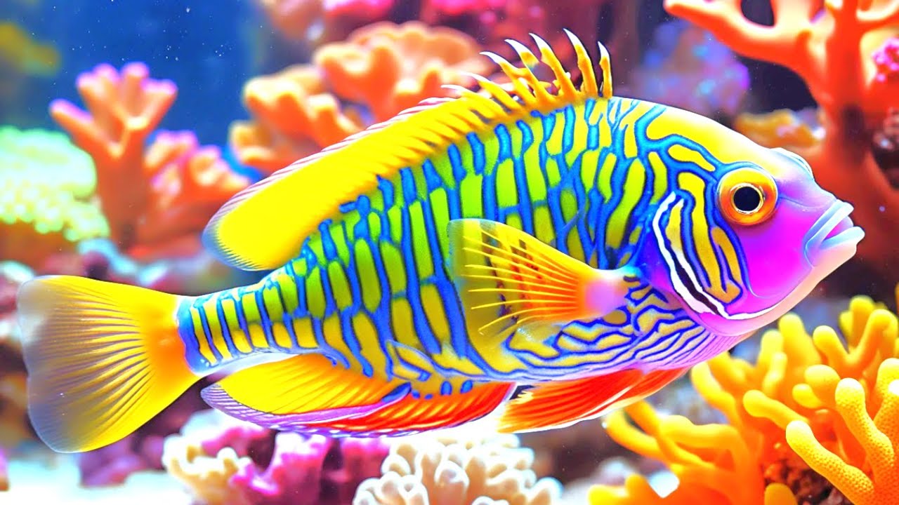 The Best 4K Aquarium - Dive Into The Mesmerizing Underwater Realm, Sea Jellyfish, Coral Reefs