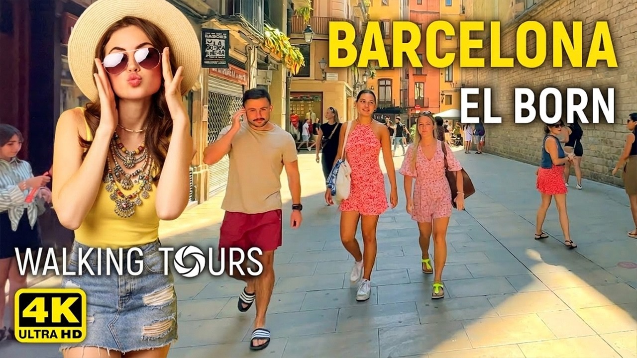 4K Barcelona (Catalonia, Spain) El Born Walking Tour • June 2023