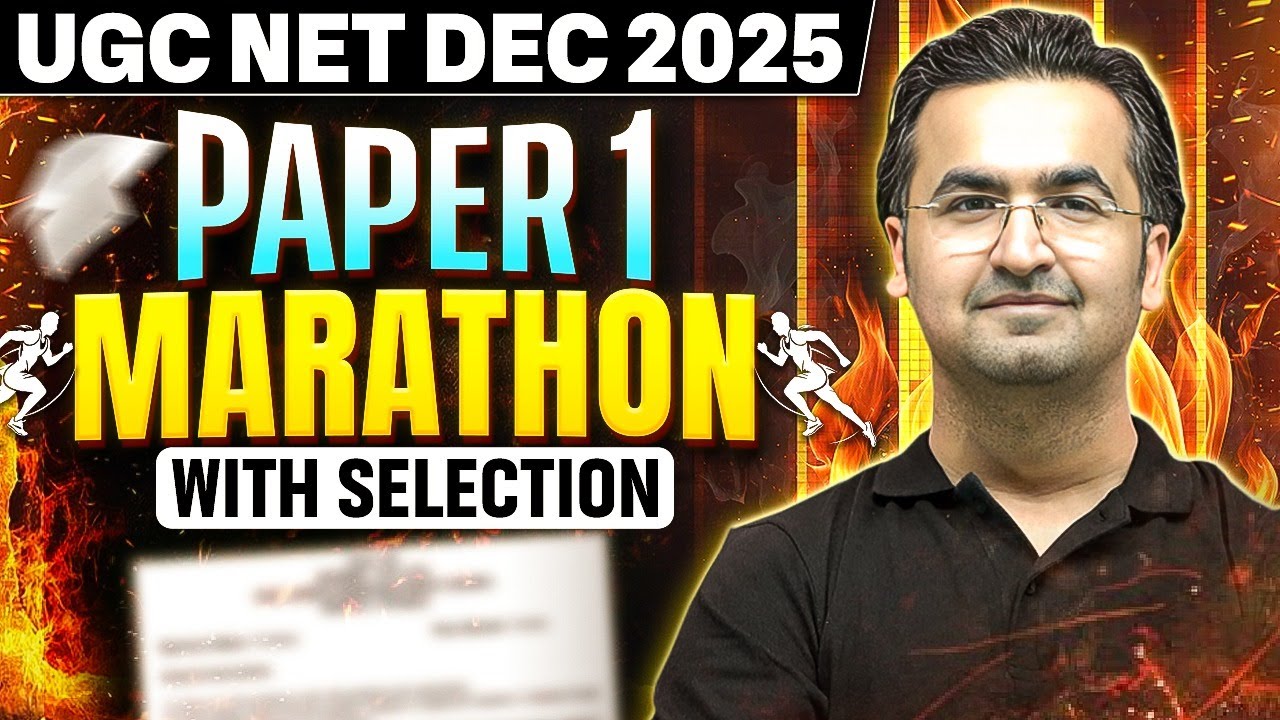 UGC NET Paper 1 Marathon Class | UGC NET Marathon Paper 1 | UGC NET Paper 1 Marathon with Selection