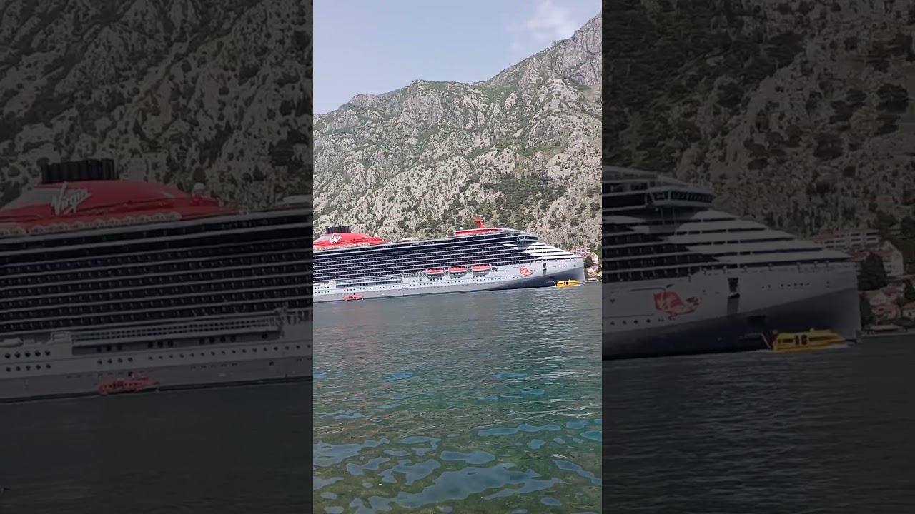 Cruise Ships In Kotor Bay #shorts #ship #sea #nature #shortvideo #fyp #travel #trip #youtuber