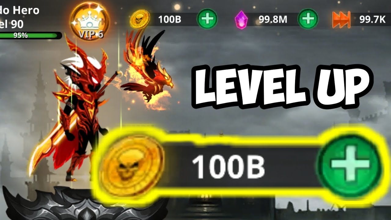 Stickman Legends Level Up Using Skip & Skills | Playxtreme