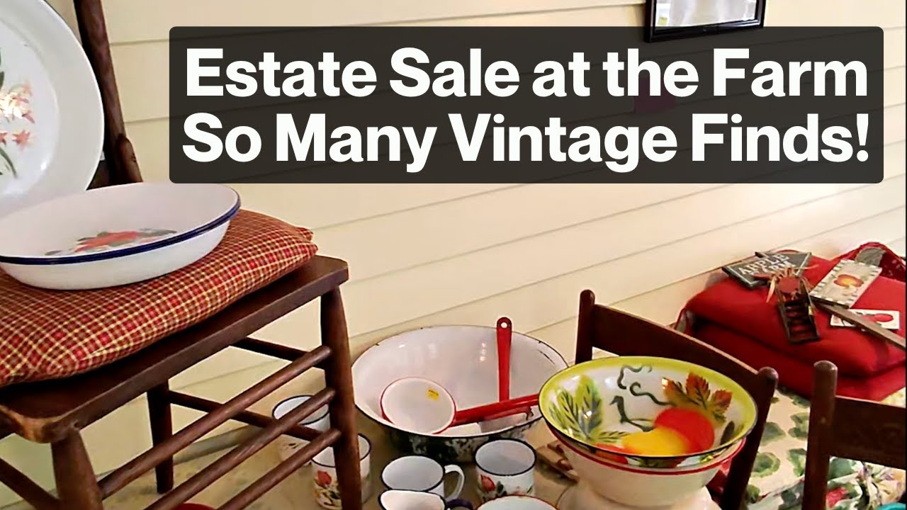 Farm Estate Sale Treasure Hunt | Thrift With Me for Vintage & Antiques | RayBan Meta Glasses POV
