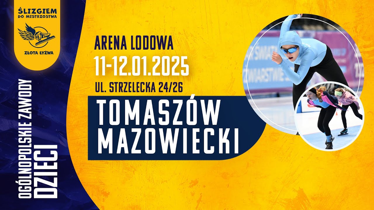 Ogólnopolskie Zawody Dzieci w Łyżwiarstwie Szybkim  11 stycznia 2025 r