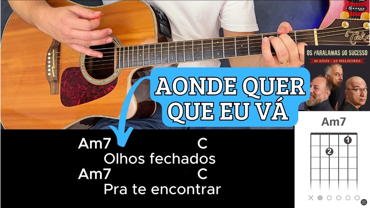 Como Tocar AONDE QUER QUE EU VÁ (Aula de Violão) Paralamas Simplificada