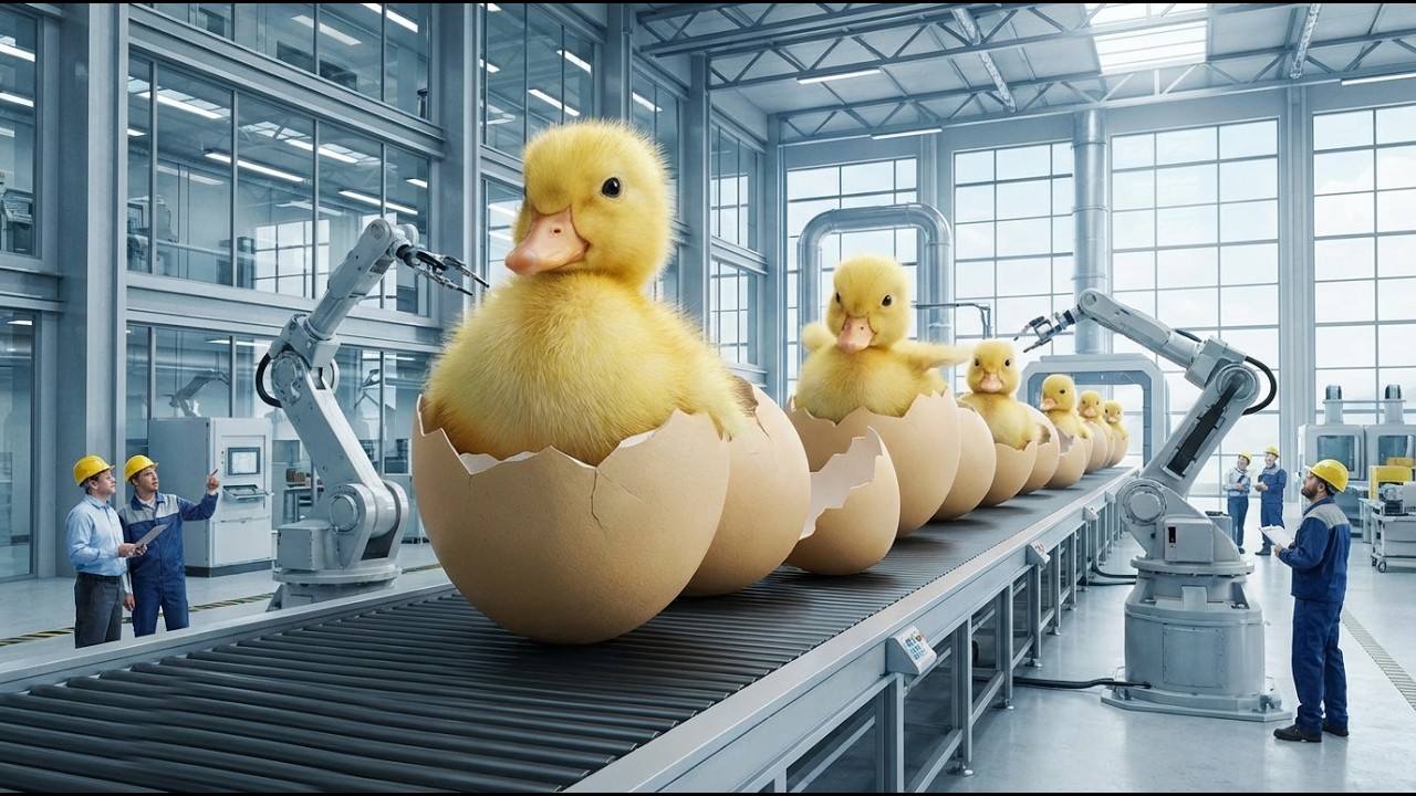 Inside the World’s Largest Duck Farming Facility–High-Tech Incubation &Raising Process(Full Process)