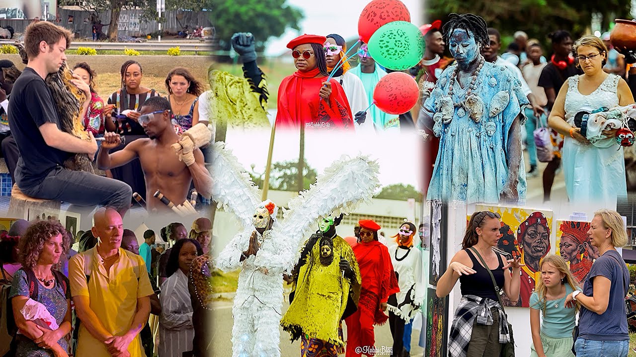 Unbelievable😳Diasporans & Americans Take Over Ghana’s Biggest Chalewote Street Art Festival 2025