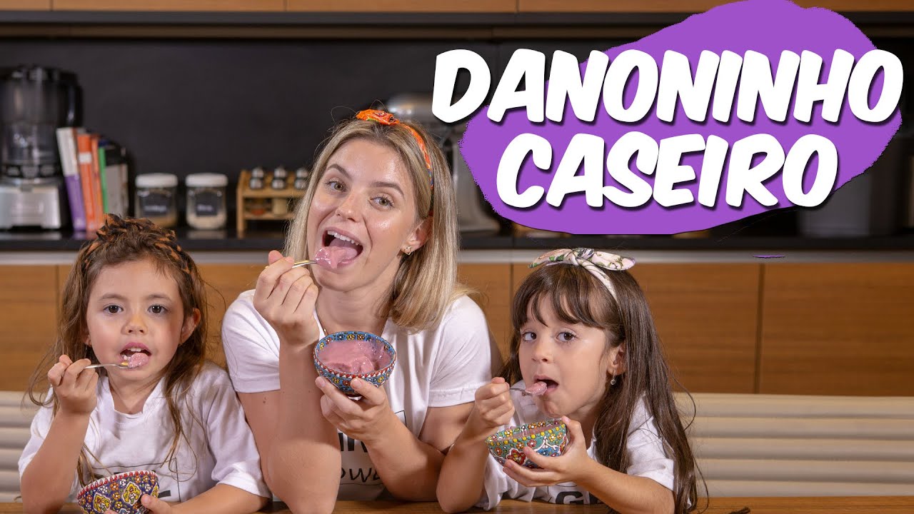 DANONINHO DE INHAME COM MORANGO OU MANGA | SEM LEITE, VEGANO, SEM AÇÚCAR