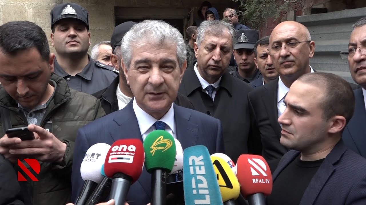 Baş nazirin müavini yanğın yerində