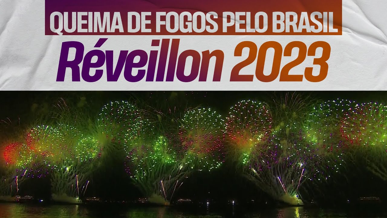 R&Eacute;VEILLON 2023: Queima de fogos em Copacabana e pelo Brasil // TV Globo