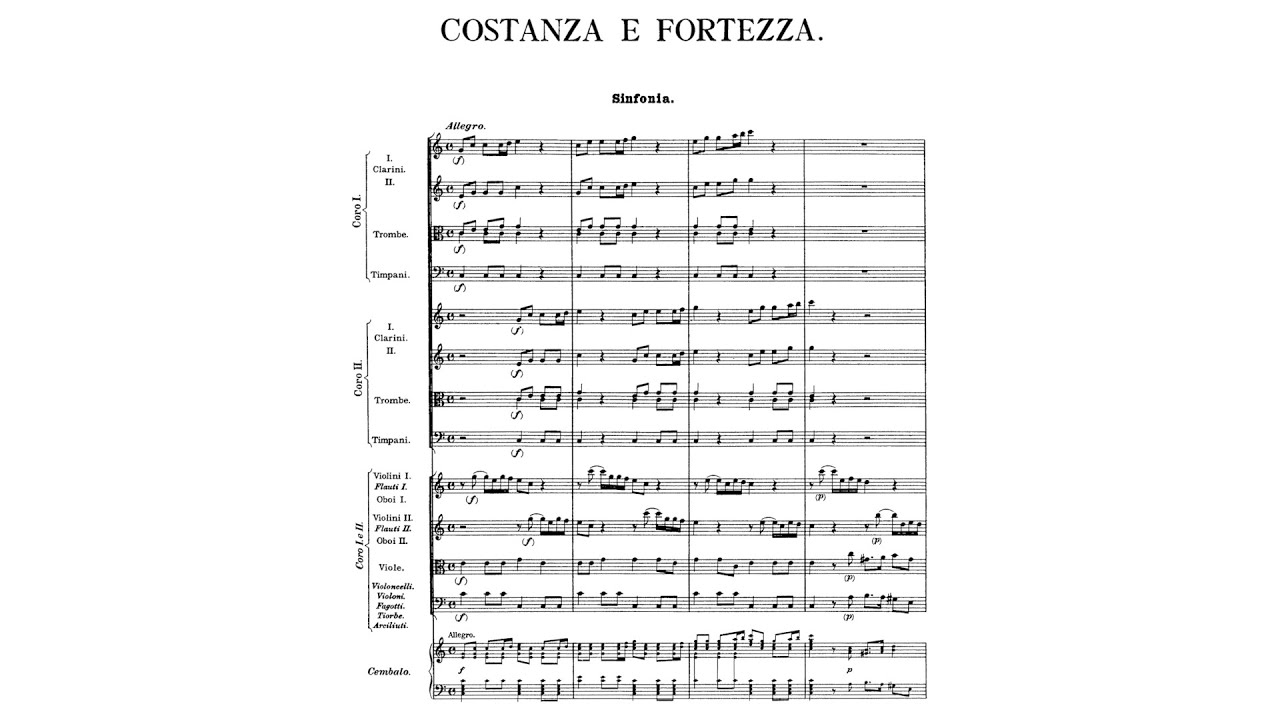 Johann Joseph Fux - Costanza e Fortezza, K.315 {Complete Opera, Audio + Score}