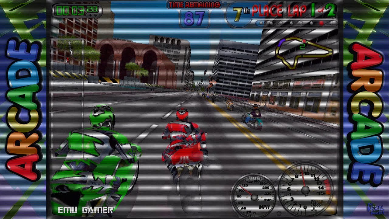 Road Burners Arcade (1999) - full Playthrough (Mame)