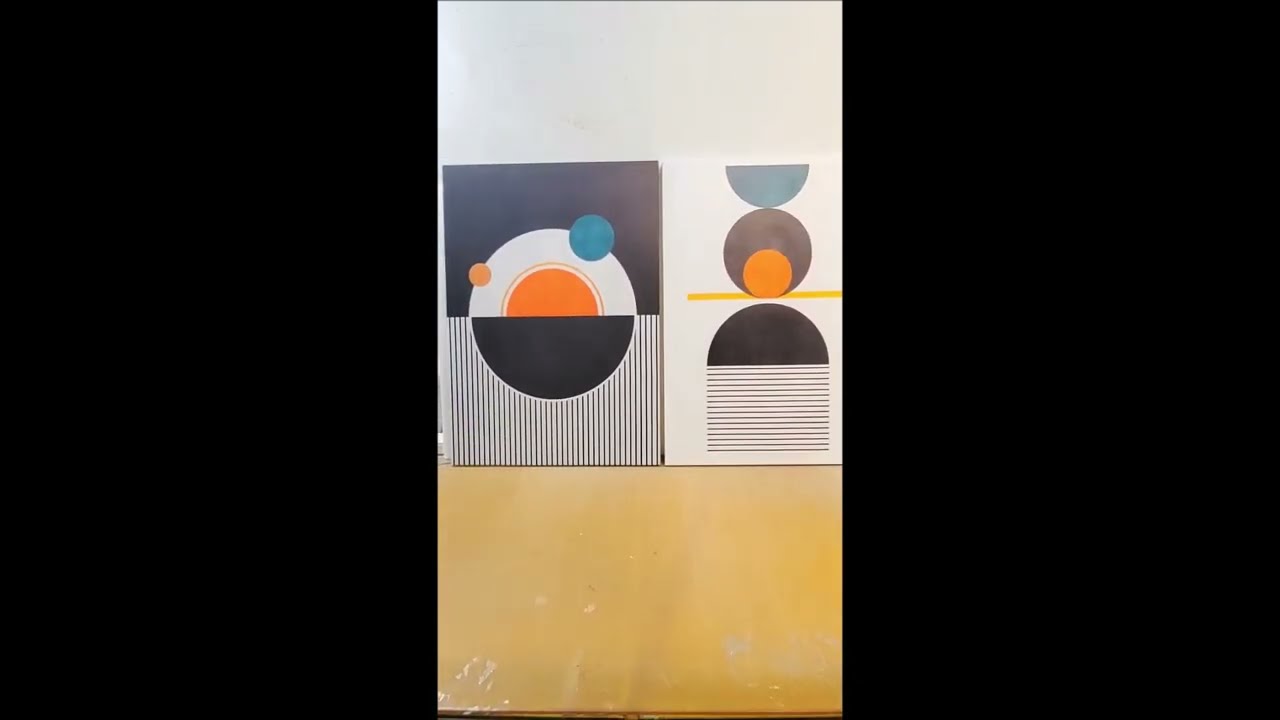 Finished & Delivered 2 Piece Abstract Canvas Wall Art Prints | Order At Arttree.com.au