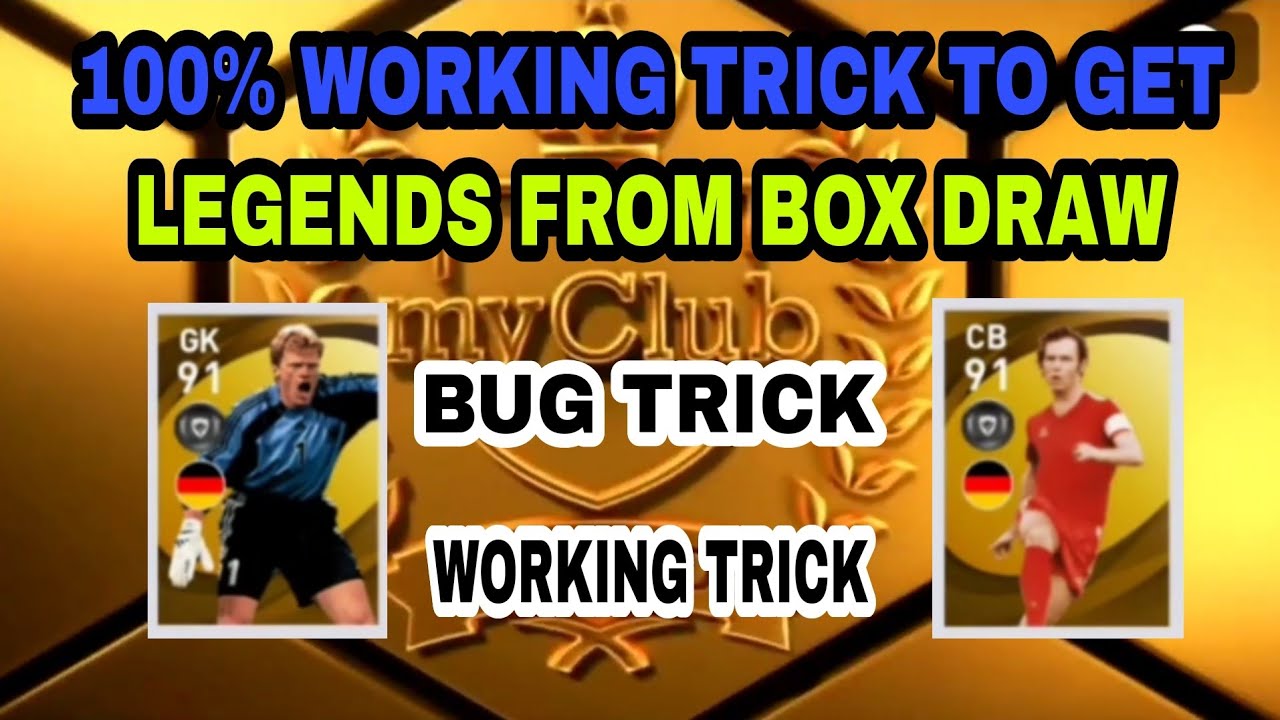 WORKING TRICK TO GET LEGEND FROM LEGEND BOX DRAW | LEGENDS BUG TRICK | PES 2021