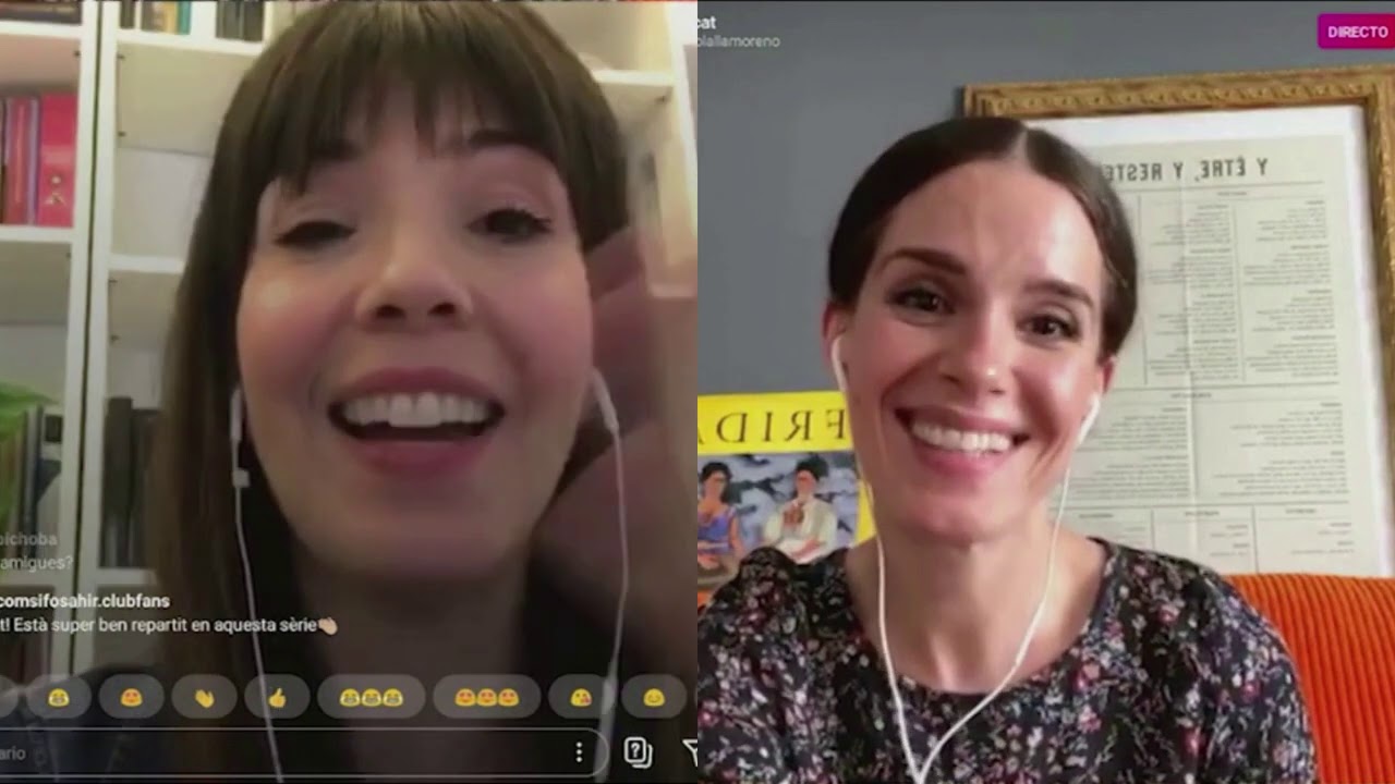 Instagram Live Olalla Moreno and Nuria Gago
