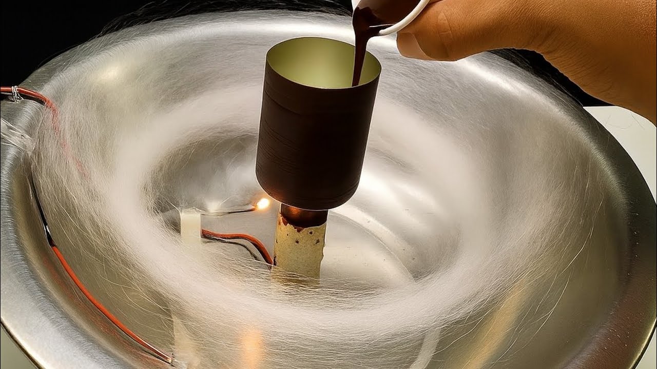 হাওয়াই মিঠাই তৈরি করার মেশিন।  